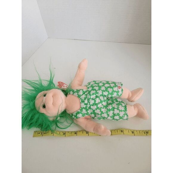 TY Beanie Kids Collection Shenanigan Plush Stuffed Toy St Patrick Green 10" - Picture 3 of 5